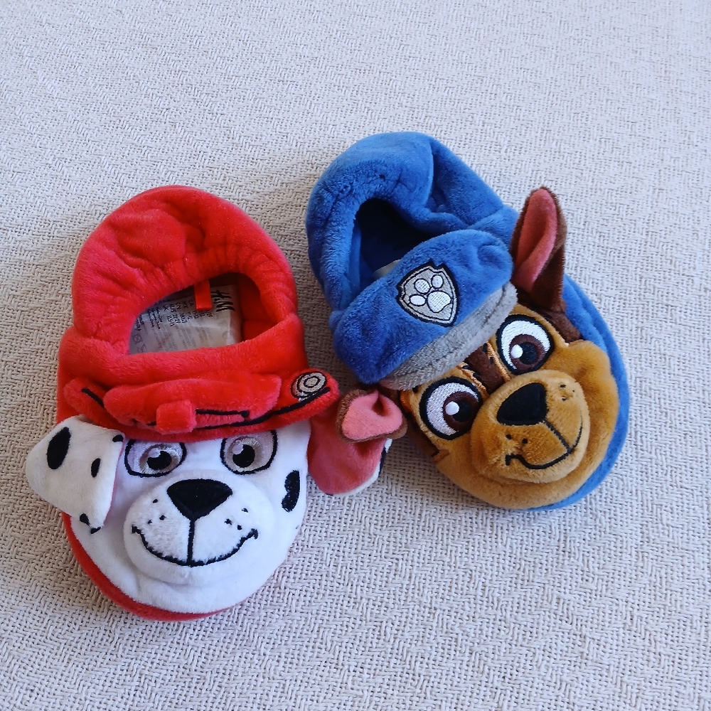 h&m ♡ paw patrol slippers kids toddler 11-12 marshell chase